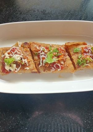 A picture of Veg paneer burchi wrap.