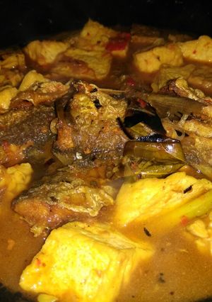 Foto resep Bandeng bumbu kuning tahu tempe