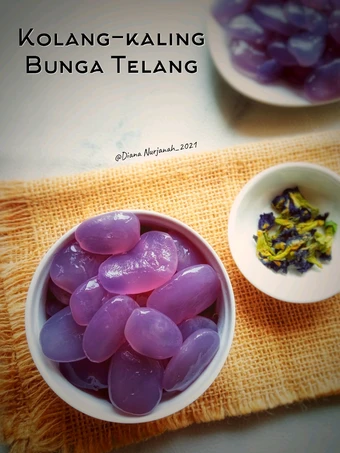 Cara Mudah Membuat Resep Kolang-kaling Bunga Telang yang Lezat Sekali Anti Ribet, Menggugah Selera