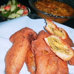 A picture of Masaledar mirch pakora.