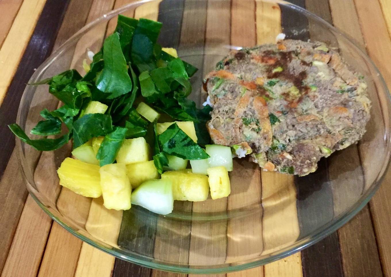 Hamburguesa con vegetales
