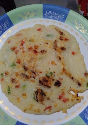 A picture of Veggies​ sooji chila.