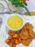 Pap & akara bean balls with sweet plantain (Breakfast)