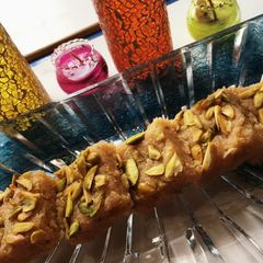 A picture of Apple coconut burfi.
