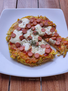 Foto resep Fritatta Rainbow Noddle topping Pizza