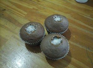 Una foto de Brownie en forma de cupcake