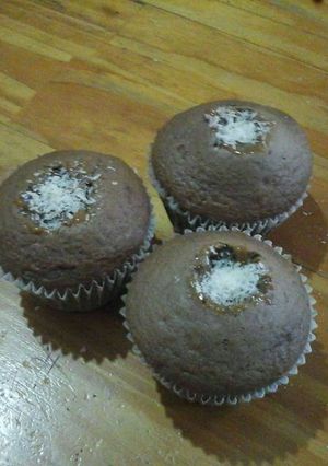 Una foto de Brownie en forma de cupcake