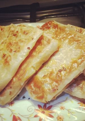 صورة لوصفة فطير مطبق بالفراخ في الطاسه 😍😋
