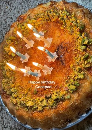 Une photo de 🎉Kunafa 🎊fête 🥳 Cookpad 🤹🎷