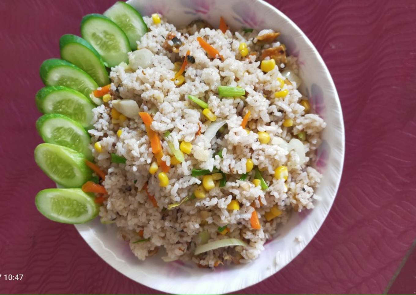 Nasi Goreng Kerang dan Sayuran