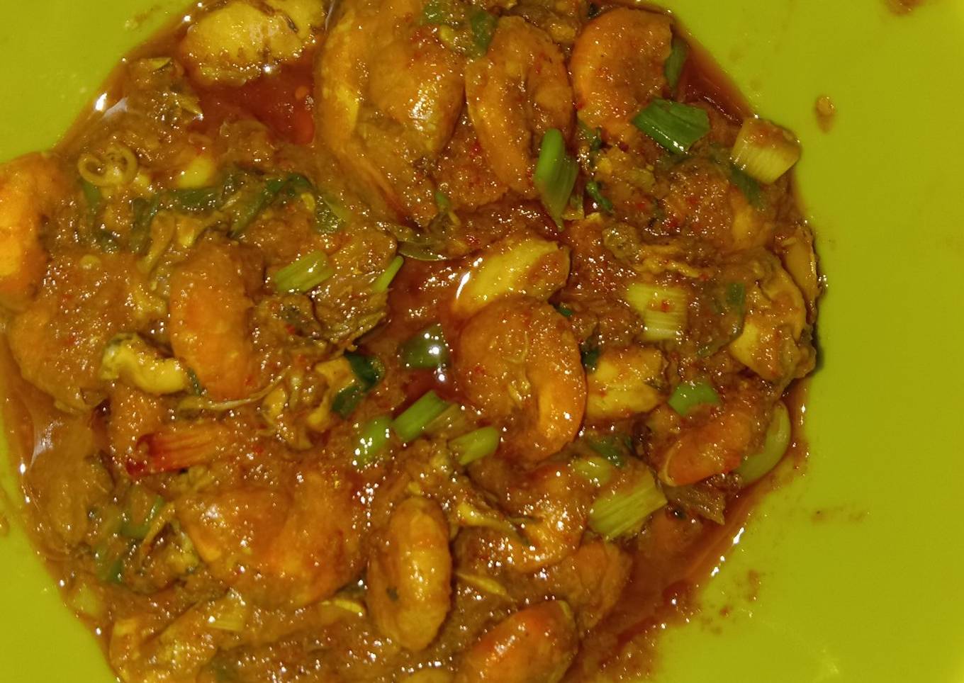 Udang + cumi balado