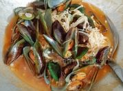 Gambar kerang hijau saos padang