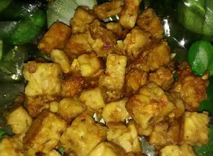 Foto resep Tempe goreng pedes minyak jagung