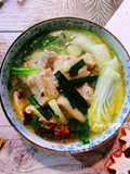 Goose Fat Napa Cabbage and Taro Cake Soup – Hearty and Satisfying!