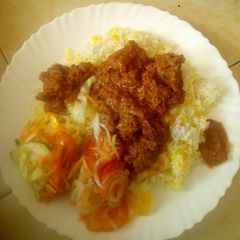 A picture of Biryani.