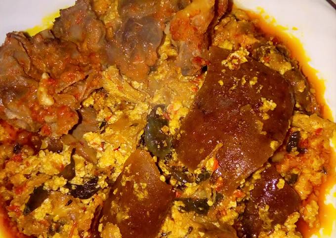 Lumpy Egusi soup