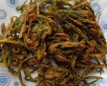 Easy Serving Recipe Kurkuri Bhindi Fry Deep Fried Crunchy Okra slices Delicious and Healthy