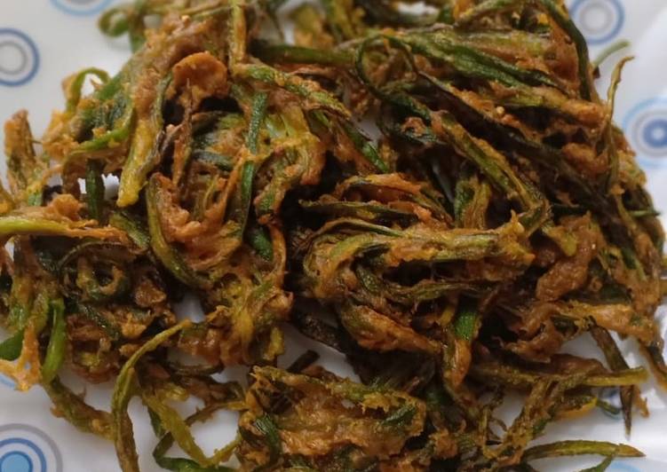Easiest Way to Make Favorite Kurkuri Bhindi Fry/ Deep Fried Crunchy Okra slices