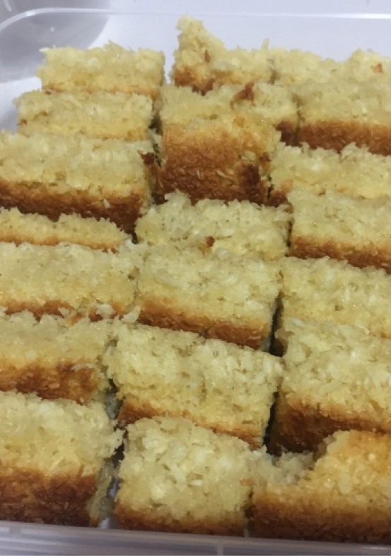 A picture of Coconut Squares.