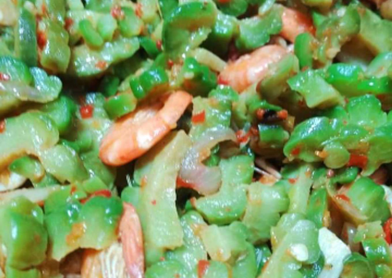 Resep Tumis pedas pare udang yang Bisa Manjain Lidah