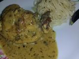 Pollo con mostaza