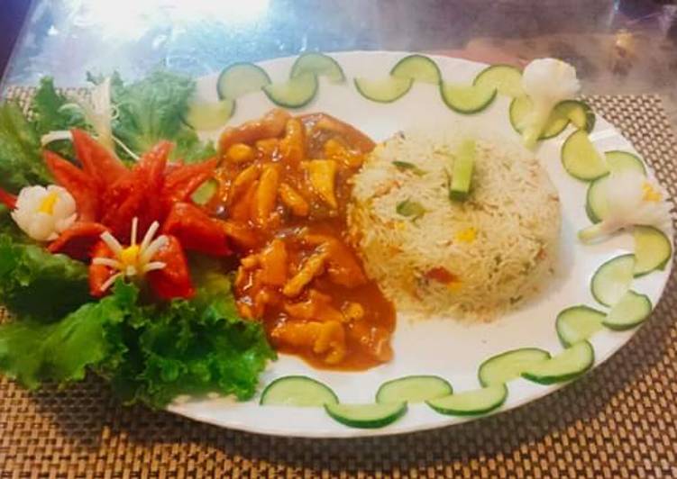 Recipe of Appetizing Chicken manchoorian And Chicken fried rice