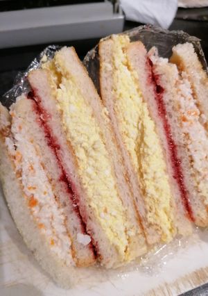 Une photo de Sandwich à l'œuf, façon Coréenne