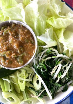 รูปของ น้ำพริกพริกเม็กซิกัน แกล้มผักที่ชอบ🌶️🫑