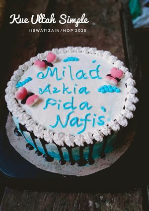 Foto resep Kue Ultah Simple
