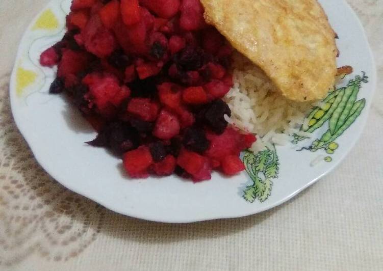 Ensalada rusa con milanesa