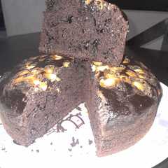 Una foto de Budín de chocolate y banana