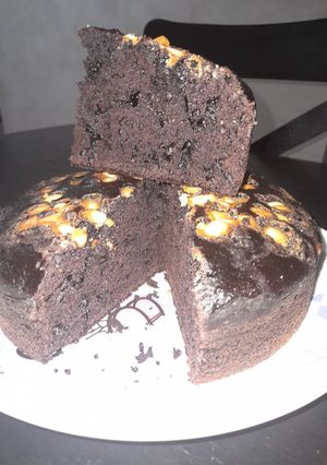 Una foto de Budín de chocolate y banana