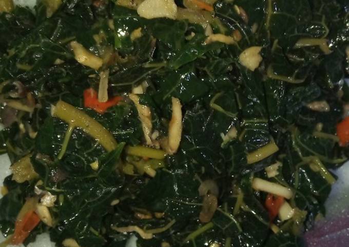 Bagaimana Membuat Tumis daun pepaya teri no pahit, Lezat