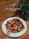 Udang goreng cendawan shiitake daun kunyit