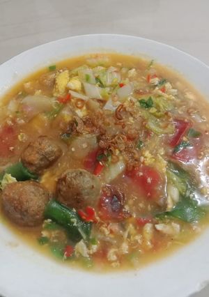 Foto resep Seblak sayur bakso goreng, #Bikinramadhanberkesan
