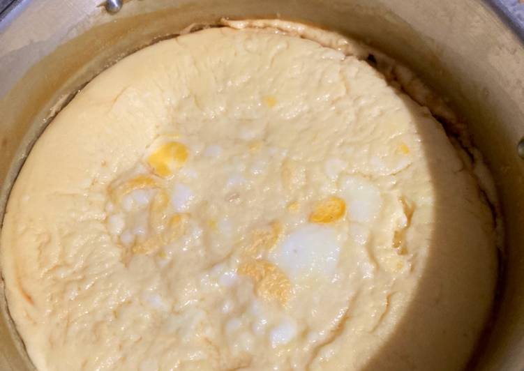 Flan de huevo al baño maria