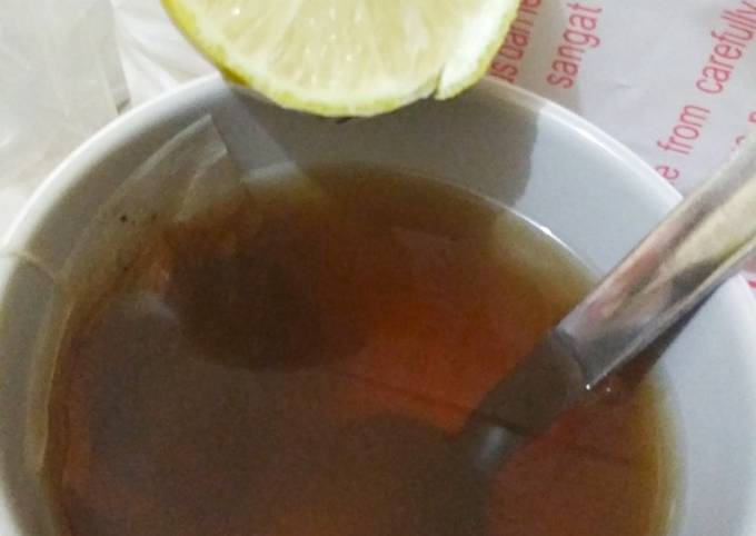 Resep: Hot lemon tea with honey Enak