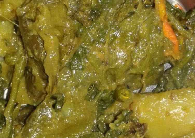 Palak with mix vegetable