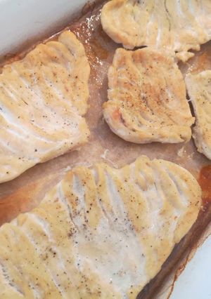 Una foto de Filete de pechuga de pollo al horno