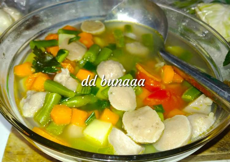 Sop Wortel Buncis Kentang Baso