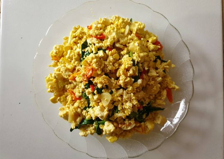 Orak Arik Tahu Daun Kemangi