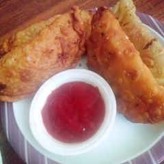 A picture of Chur chur samosa.