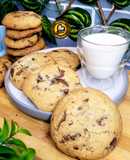 Bakery Style Crinkle Top Chewy Chocolate Chips Cookies Chocolate Chunk Cookies