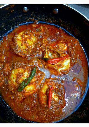 A picture of ডিম তেলিয়া (Dim telia recipe in Bengali).