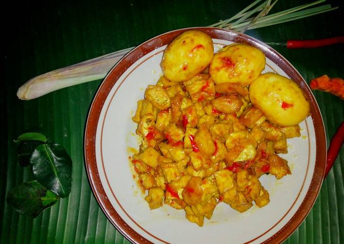 Sambel goreng tahu telur