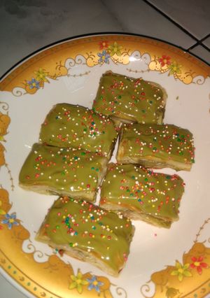 Foto resep Puff Pastry With Matcha Glaze