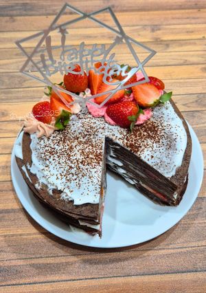 Foto resep Chocolate Strawberry Milles Crepes