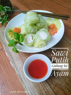 Foto resep Sawi Putih Gulung Isi Ayam