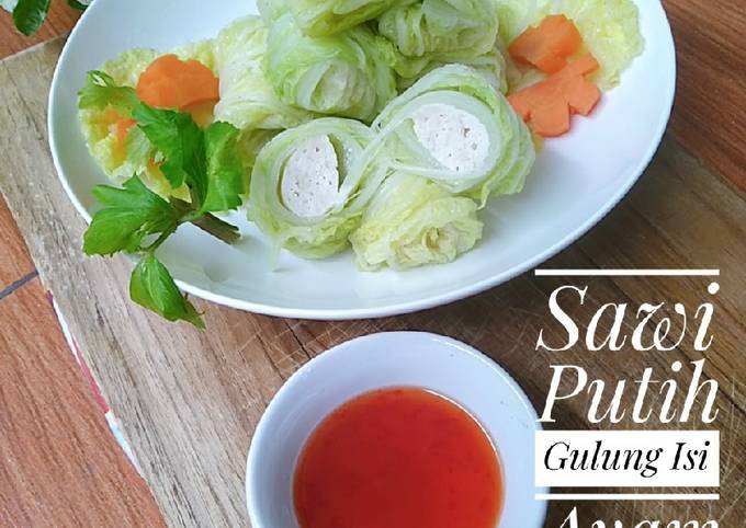 Resep Sawi Putih Gulung Isi Ayam Oleh Lusy Kitchen 👩‍🍳 Cookpad