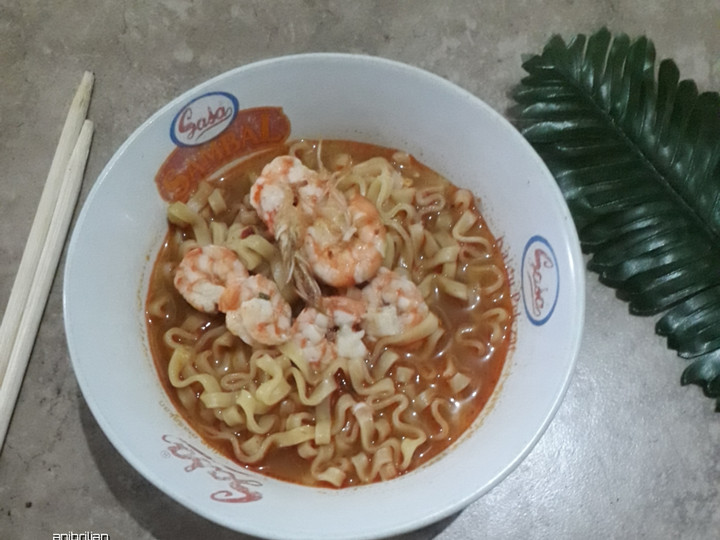 Langkah Mudah untuk Membuat Mie gepeng kuah udang Anti Gagal